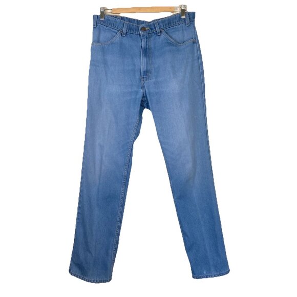 Vintage Levis Orange Tag 1987, Made in USA, Action Jeans Mens 34 X 32 Blue Pants - Picture 1 of 13